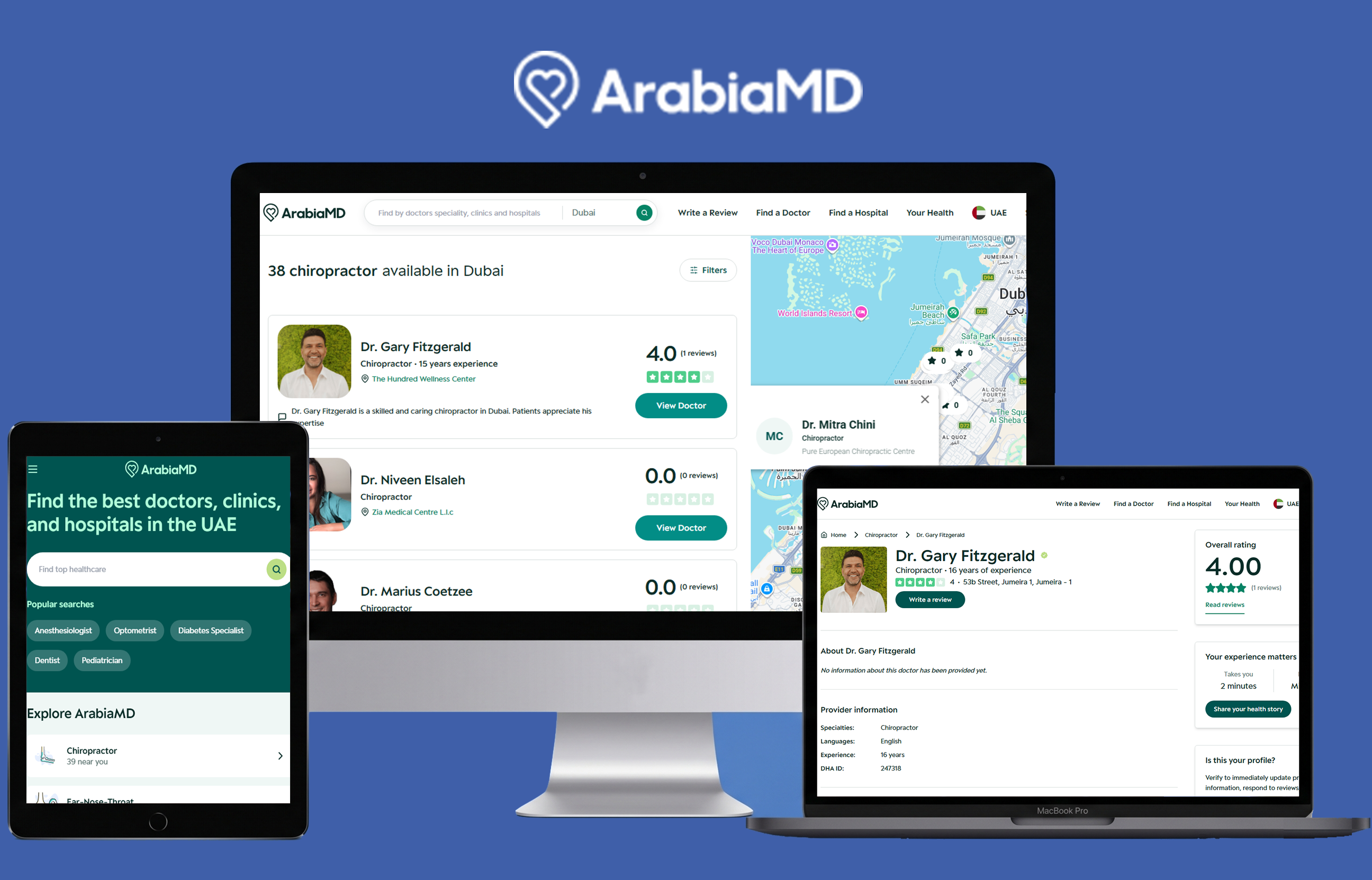 Doctor Finder Application Portfolio