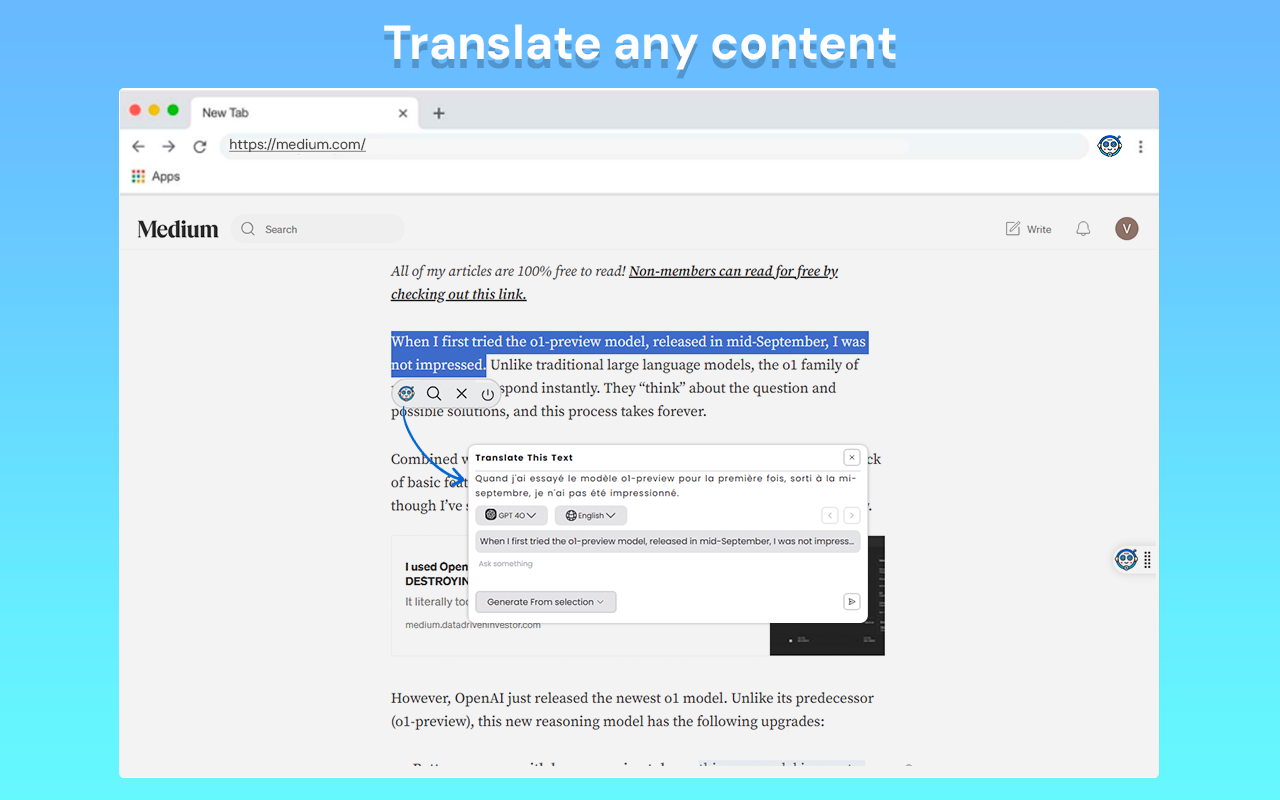 Dorin AI Assistant - Chrome Extension