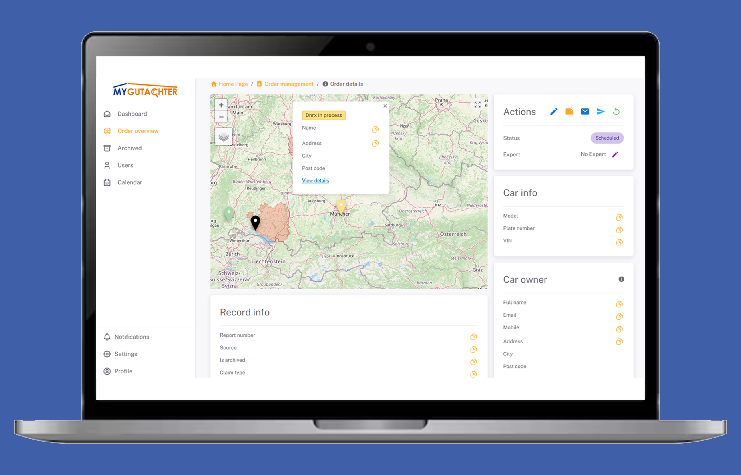 Platin Portal Interface