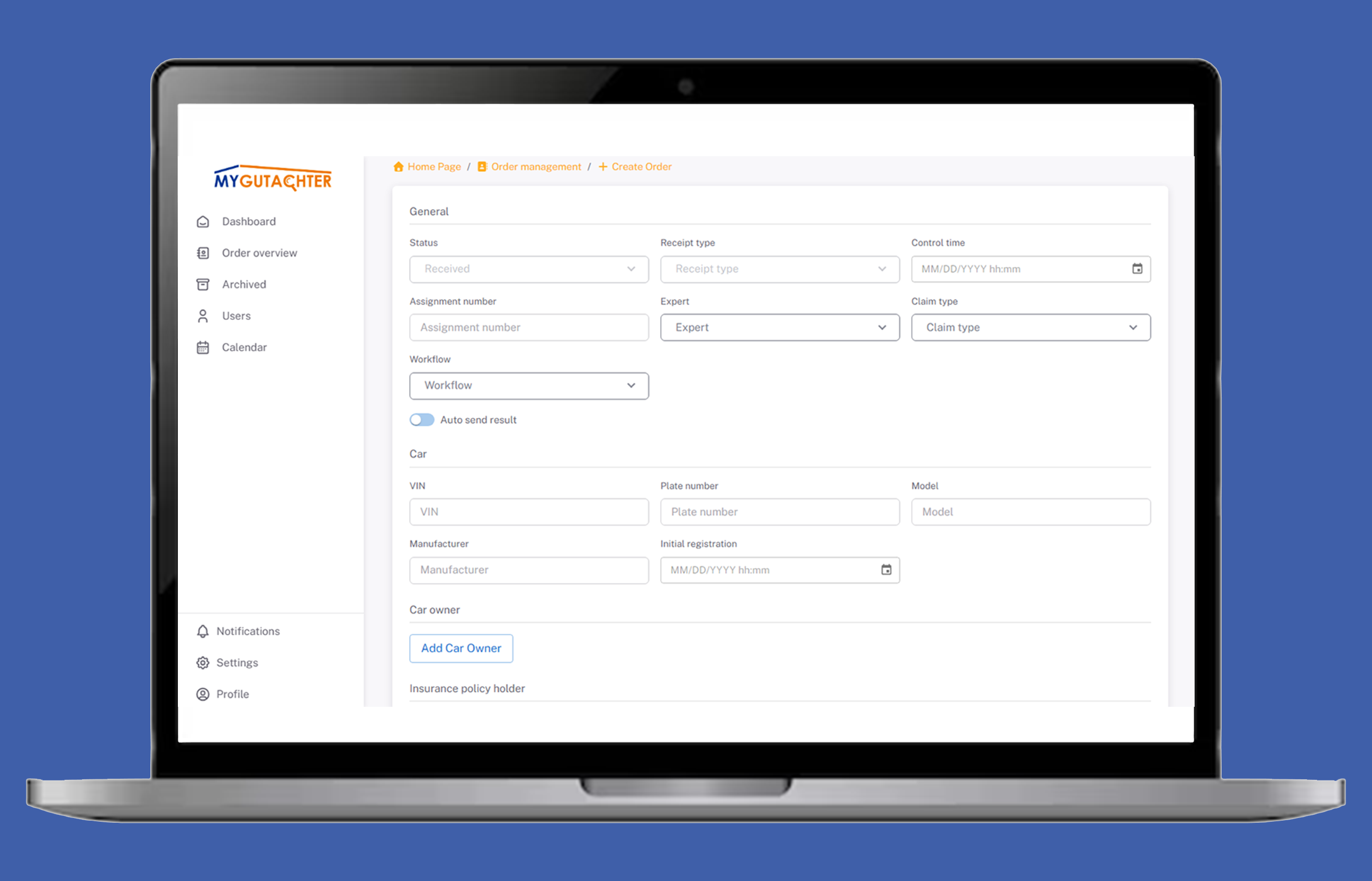 Insurance Integration Dashboard