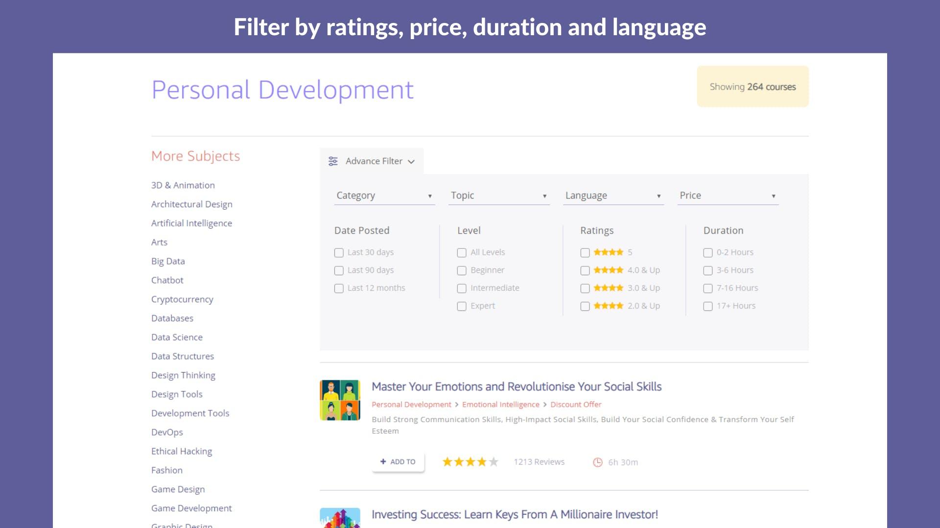Education App - Mobile View