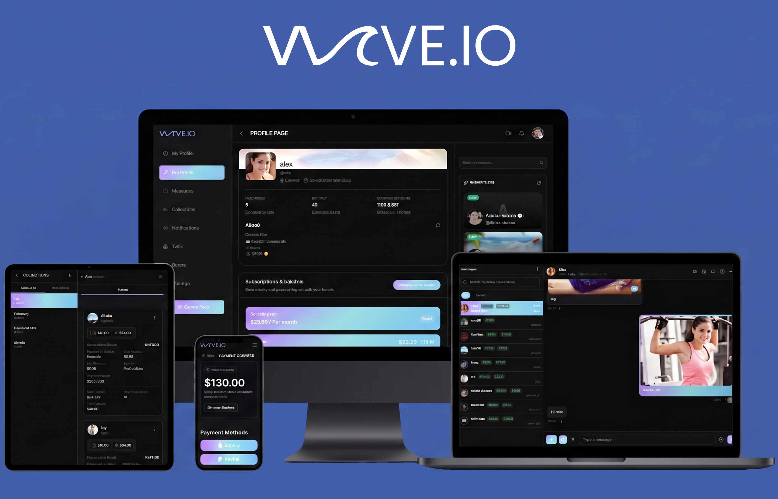 Vvave Monetization Platform Mockup